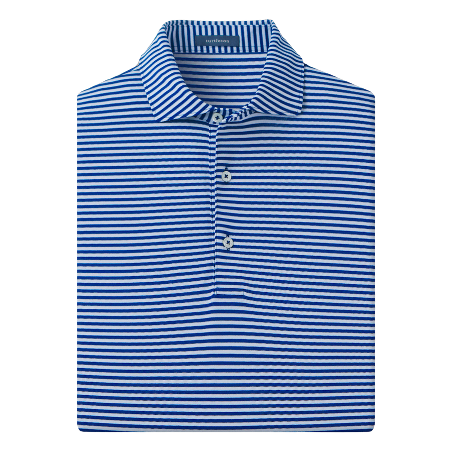 Tanner Stripe Performance Polo