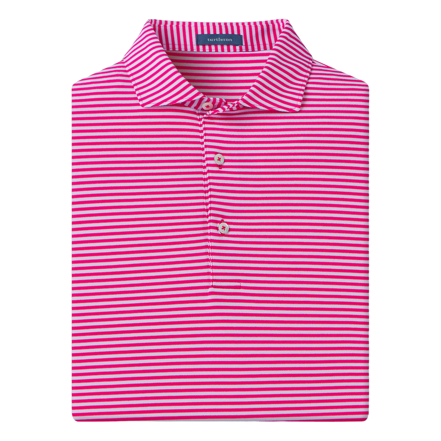 Tanner Stripe Performance Polo